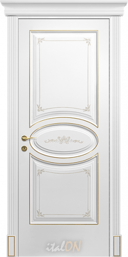 Каталог межкомнатных дверей / коллекция Versale / модель D3 decore oro  / цвет Bianco