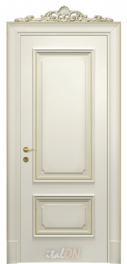 Каталог межкомнатных дверей / коллекция Imperiale / модель PF2-C insert patinato oro  / цвет anticato