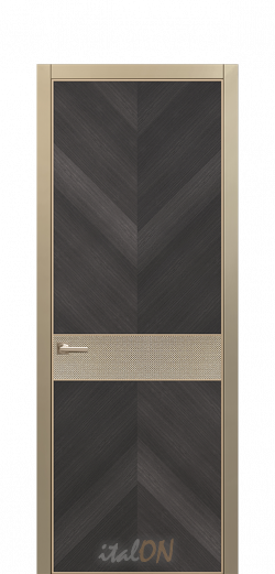 Каталог межкомнатных дверей / коллекция Apriori Desire / модель 2TX Filo oro  / цвет Noir