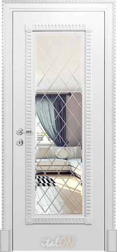 Каталог межкомнатных дверей / коллекция Deco / модель PF-M bianco  / цвет Stucco