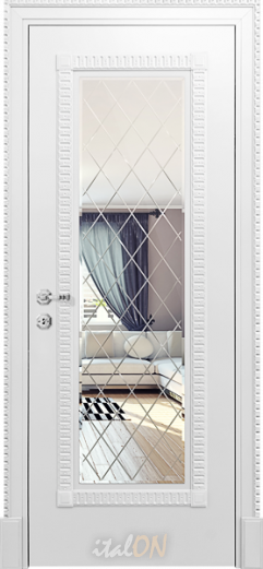 Каталог межкомнатных дверей / коллекция Deco / модель PF-M bianco  / цвет Laccato
