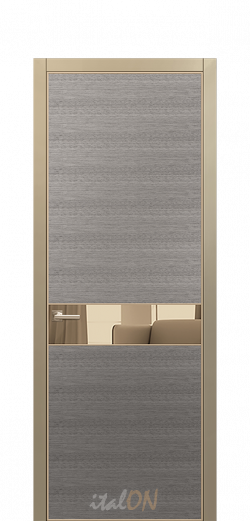 Каталог межкомнатных дверей / коллекция Apriori Desire / модель 2TE Mirror bronze  / цвет Gris