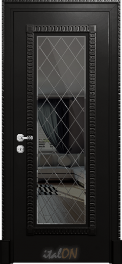 Каталог межкомнатных дверей / коллекция Deco / модель PF-M black  / цвет Stucco