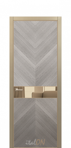 Каталог межкомнатных дверей / коллекция Apriori Desire / модель 2TX Mirror bronze  / цвет Gris