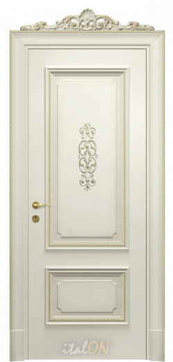 Каталог межкомнатных дверей / коллекция Imperiale / модель PF2-C insert patinato decore oro  / цвет anticato