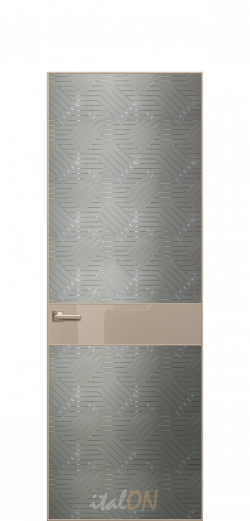 Каталог межкомнатных дверей / коллекция Apriori Vetro / модель linea gloss cappuccino  / цвет деко