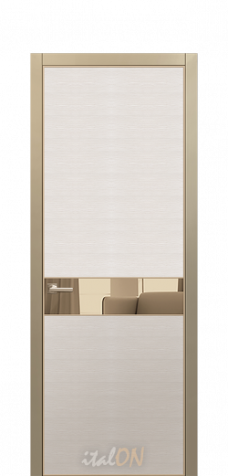Каталог межкомнатных дверей / коллекция Apriori Desire / модель 2TE Mirror bronze  / цвет Chiaro