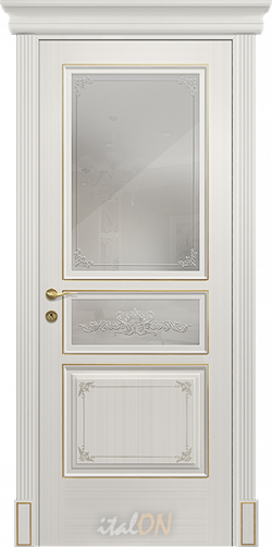 Каталог межкомнатных дверей / коллекция Versale / модель  P1S2 decore oro  / цвет veneziano
