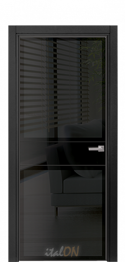 Каталог межкомнатных дверей / коллекция Apriori Vetro / модель Стекло-stopsol-fume-черный  / цвет полупрозрачные