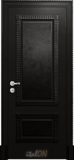 Каталог межкомнатных дверей / коллекция Deco / модель PF2 black  / цвет Stucco